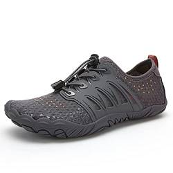 Orgonite Unisex Barfußschuhe für Damen und Herren, Schnell Trocknend Traillaufschuhe, Atmungsaktiv Fitnessschuhe Weich Leicht Badeschuhe mit rutschfest Sohle & Breiter Zehenbox von Orgonite