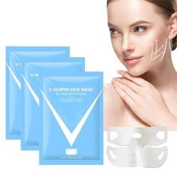 30PC Bloskin Double Chin Mask Reusable, Bloskin Doppelkinn Maske wiederverwendbar, Bloskin Lift Bloskin Lifting Face Mask, Bloskin Lifting Doppelkinn Gesichtsmaske, Doppelkinn Gesichtsmaske von Orgrul