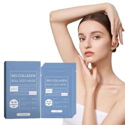 Korean Biodance Bio-Collagen Real Deep Mask 4 Blatt/Box Biodance Collagen Mask Overnight, Gesichtspflege Kollagen Film Hydrating Anti-Aging Gesichtsmaske, Lösliche Kollagen-Ergänzungsfolie (1Box) von Orgrul