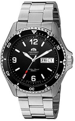 Orient FAA02001B9 Mako II Herren-Armbanduhr, analog, Automatik, von Hand aufziehen, Silber von Orient