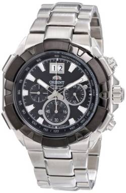 Orient Herren Chronograph Quarz Uhr mit Edelstahl Armband FTV00002B0 von Orient