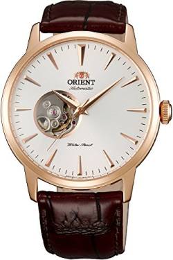 Orient Unisex Erwachsene Analog Automatik Uhr mit Leder Armband FAG02002W0 von Orient