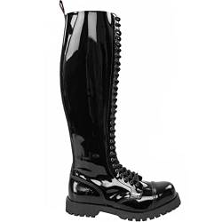 Alpha Rangers 30-loch Boot Ranger Festival Army Gothic Leder Springerstiefel NEU Schwarz Lack 5067 UK 12 / EU 46 von Original Alpha Rangers