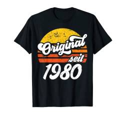 42. Geburtstag Geschenk | Retro Original seit 1980 Geschenk T-Shirt von Original Geburtstag Retro Jahrgang Geschenk Design