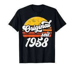 66. Geburtstag Geschenk | Retro Original seit 1958 Geschenk T-Shirt von Original Geburtstag Retro Jahrgang Geschenk Design