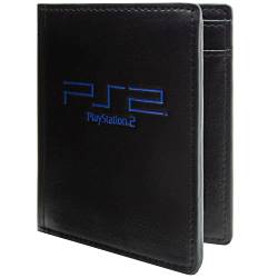 PS2 Unterhaltungskonsole Greatness Awaits! Geldbörse/Geldbeutel Bi-Fold Münzfach & Kartenhalter, Schwarz von Original Hardware