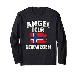 NORWEGEN Angel Tour - Geschenk für Angler Langarmshirt von Original Norwegen Fischer Shirts