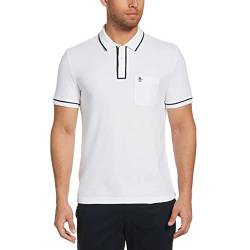 ORIGINAL PENGUIN Herren Earl Polo Shirt, Bright White, L von Original Penguin