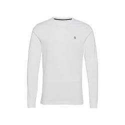 Original Penguin Herren Long Sleeved Small Embroidered Logo T-Shirt, Hellweiß, 118, M von Original Penguin