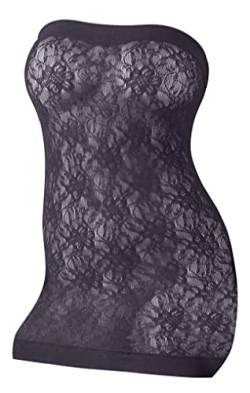 Orion Kleid - erotisches Spitzenkleid für Frauen, sexy Minikleid, floraler Netz-Look, verführerische Reizwäsche, größenverstellbar, schwarz von Orion