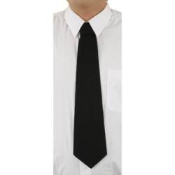 Krawatte: Schlips, schwarz, gebunden von Orlob