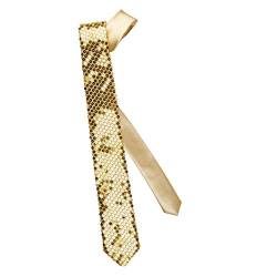 Pailetten Krawatte gold - Krawattenschleife von Orlob