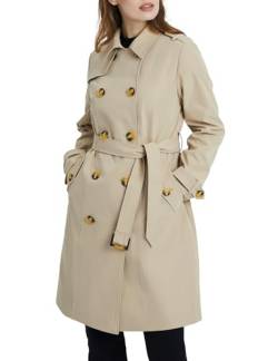 Orolay Damen Trenchcoat lang Klassisch Mantel Outfit Khaki M von Orolay