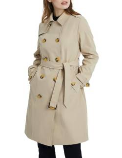 Orolay Damen Trenchcoat lang Klassisch Mantel Outfit Khaki S von Orolay