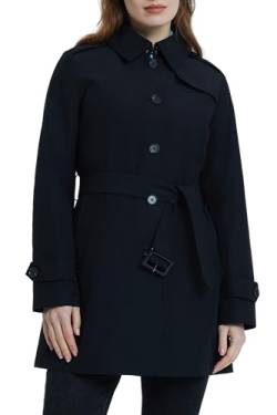 Orolay Damen Trenchcoat mit Gürtel Winddicht Klassischer Mantel Schmale Outdoor Jacken mit Breitem Revers Schwarz M von Orolay