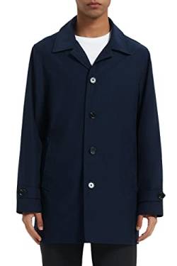 Orolay Herren Trenchcoat Outwear mit Klassischer Reversleiste Taschen Freizeitjacke Marine XL von Orolay