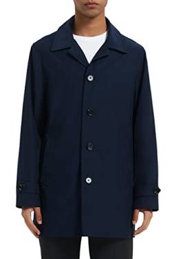 Orolay Herren Trenchcoat Outwear mit Klassischer Reversleiste Taschen Freizeitjacke Marine XXL von Orolay