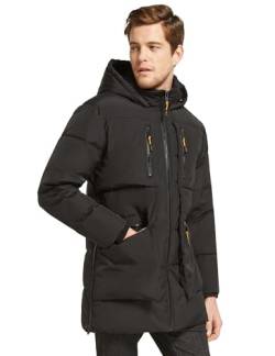 Orolay Herren Verdickter Hoodie Daunenmantel Warmer Mantel Lsolierter Winterparka Schwarz M von Orolay