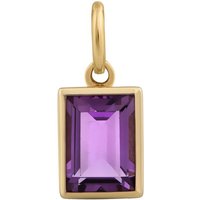 Orolino Kettenanhänger 585 Gold mit echtem Amethyst 6,5x4,5mm von Orolino