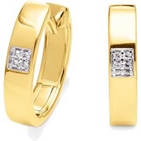 Orolino Paar Creolen Gold 585 Brillanten 0,03ct. von Orolino