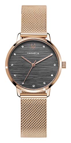 Orphelia Damen Analog Uhr Violetta mit Mesh Edelstahl Armband von Orphelia