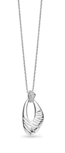 Orphelia Damen Halskette 925 Sterling Silber Zirkonia 45 cm Silber ZH-4726 von Orphelia