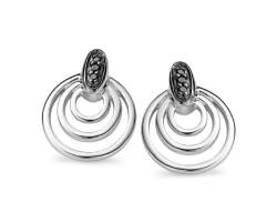 Orphelia Damen-Ohrstecker 925 Sterling Silber Zirkonia schwarz ZO-5023 von Orphelia