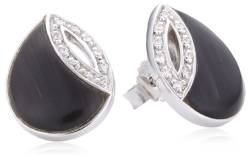 Orphelia Damen-Ohrstecker 925 Sterlingsilber mit Zirkonia Black Cateye ZO-5929 von Orphelia