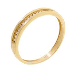 Orphelia Damen-Ring 750 Gelbgold Diamant (0.1 ct) transparent Brillantschliff Gr. 53 (16.9) - RD-3019/53 von Orphelia
