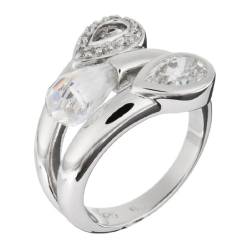 Orphelia Damen-Ring 925 SterlingSilber mit Zirkonia Gr. 56 (17.7) ZR-3620/56 von Orphelia