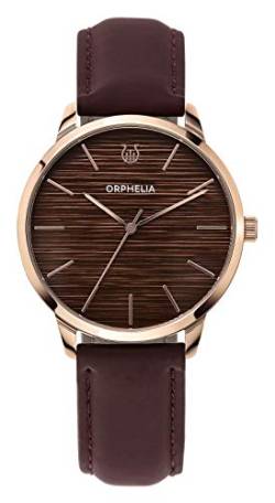 Orphelia Herren Analog Uhr Winston mit Leder Armband, OR61907, Braun von Orphelia