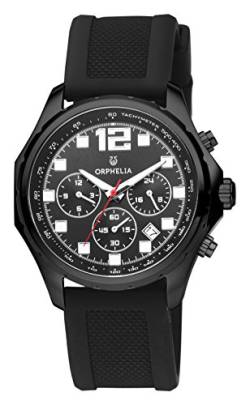 Orphelia Herren-Armbanduhr La Grande Dual Time Quarz Schwarz Plastic von Orphelia