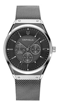 Orphelia Herren Multi Zifferblatt Uhr Saffiano mit Edelstahl Armband Grau von Orphelia