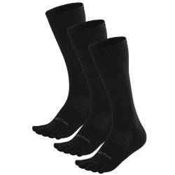 OrrinSports Zehensocken für Männer Frauen Coolmax Crew Socken 3 Paar Laufsocken Athletische Fünf Finger Socken von OrrinSports