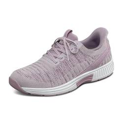 Orthofeeet Hands-Free Orthopädischer Damen Slip-in Sneaker Rosa Kita, Größe 40 von Orthofeet