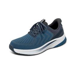 Orthofeet Hands-Free Orthopädischer Herren Slip-in Sneaker Blau Tilos, Größe 43.5 Weit von Orthofeet