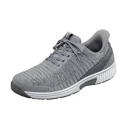 Orthofeet Hands-Free Orthopädischer Herren Slip-in Sneaker Grau Yari, Größe 44.5 Weit von Orthofeet