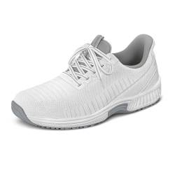 Orthofeet Hands-Free Orthopädischer Herren Slip-in Sneaker Weiß Yari, Größe 44 X-Weit von Orthofeet