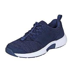 Orthofeet Orthopädischer Damen Sneaker Blau Francis, Größe 37 Weit von Orthofeet