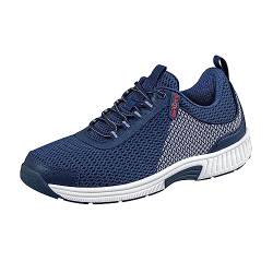 Orthofeet Orthopädischer Herren Sneaker Edgewater Blau, Größe 47 von Orthofeet