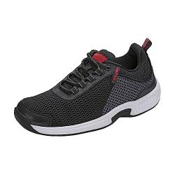 Orthofeet Orthopädischer Herren Sneaker Edgewater Schwarz, Größe 42 von Orthofeet