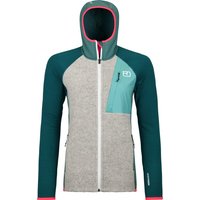 ORTOVOX FLEECE GP CLASSIC KNIT WOMEN Hoodie 2024 arctic grey - XS von Ortovox