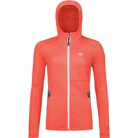 ORTOVOX FLEECE WOMEN Zip Hoodie 2024 coral - S von Ortovox