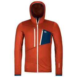 Ortovox - Fleece Grid Hoody - Fleecejacke Gr L rot von Ortovox