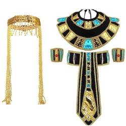 Ägyptisches Kostüm Schlangenperlen Ägyptische Prinzessin Stirnbänder Ägyptischer Gürtel Kragen Armbänder Ägyptisches Halsband Für Frauen Und Männer Ägyptische Kultur von Osdhezcn
