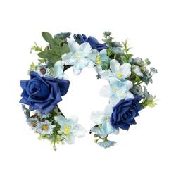 Ethnisches Blumen-Stirnband, modisch, floral, trendig, Haarschmuck für Partys, Blumenkopfschmuck von Osdhezcn