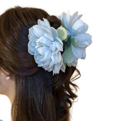 Große Blumen Haarspange Für Frauen Elegante Und Einzigartige Haarklammer Kopfbedeckung Hochzeit Party Haarschmuck Blumen Haarspange von Osdhezcn