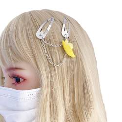 Koreanische Obstketten-Haarnadel, bunt, süß, Haarspangen, Stirnband für Frauen und Mädchen, Punk, Seitenclip, Haarschmuck, Obst-Haar-Accessoires von Osdhezcn