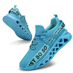 Osheoiso Damen Laufschuhe Sportschuhe Straßenlaufschuhe Sneaker Frauen Tennisschuhe Fitness Schuhe Blau 38 EU von Osheoiso