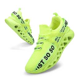 Osheoiso Damen Laufschuhe Sportschuhe Walking Athletic für Frauen Casual Slip Fashion Sports Outdoor-Schuhe Straßenlaufschuhe Grün 39 EU von Osheoiso